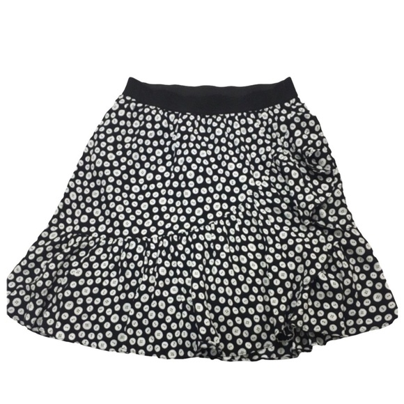 Anthropologie Maeve Paulina Button Print Mini Skirt in Black - Picture 3 of 7